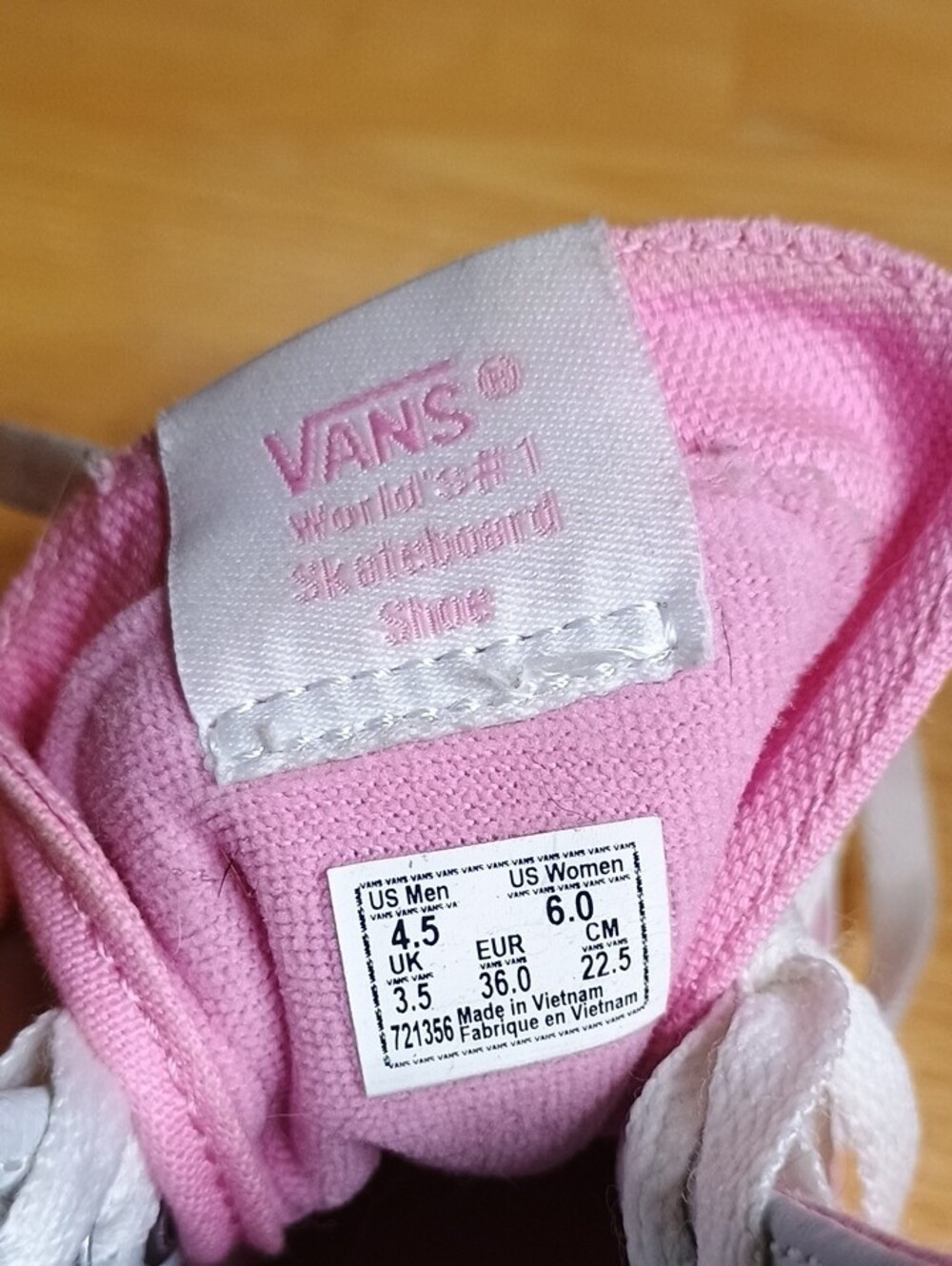 Vans Pink High-Top Women’s Sneakers - Picture 6 of 9
